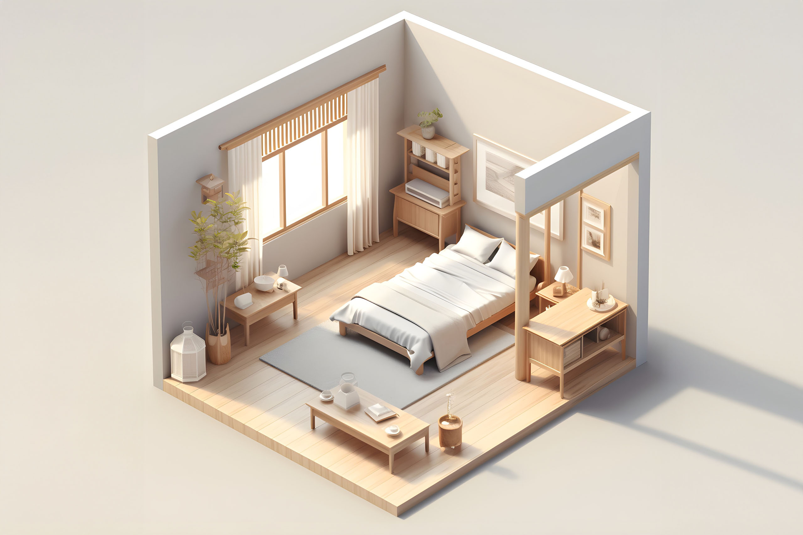 Usługa projektowania jednego pomieszczenia poniżej 10m2